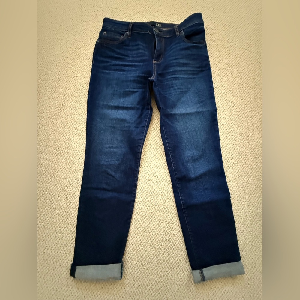 Kut from the Kloth Dark Blue Slim Jeans (Catherine Boyfriend)